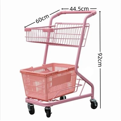 Double Basket Shopping Cart