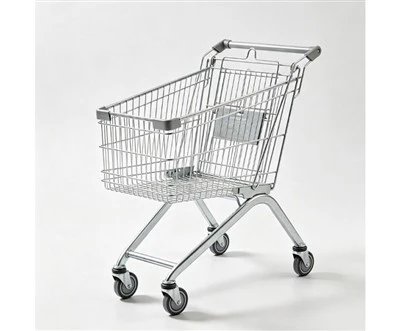 Galvanized Shopping Trolley