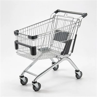 Shopping Trolley With Bumper Protection
