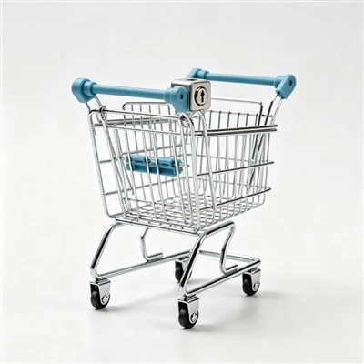 Shopping Trolley With Coin Lock
