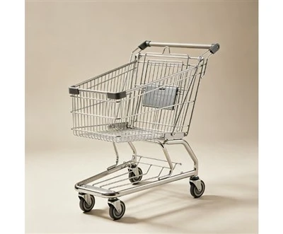 Stainless Steel Shopping Trolley